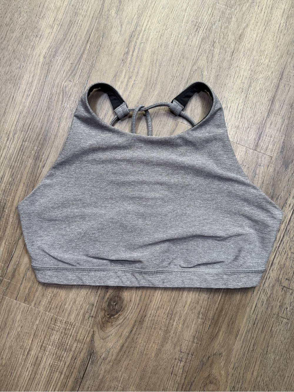 Lululemon Trinity Bra High Neck Reversible Gray Sz 6